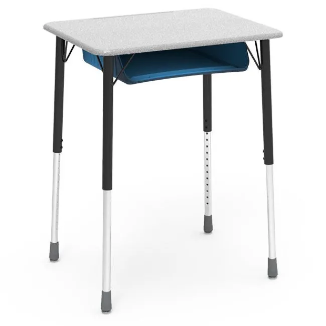 Virco Rectangle Top Zuma Desk w/ book box^ Open Front School Desks