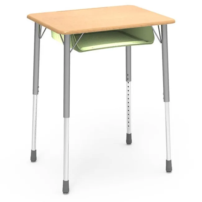 Virco Rectangle Top Zuma Desk w/ book box^ Open Front School Desks