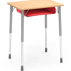 Virco Rectangle Top Zuma Desk w/ book box^ Open Front School Desks