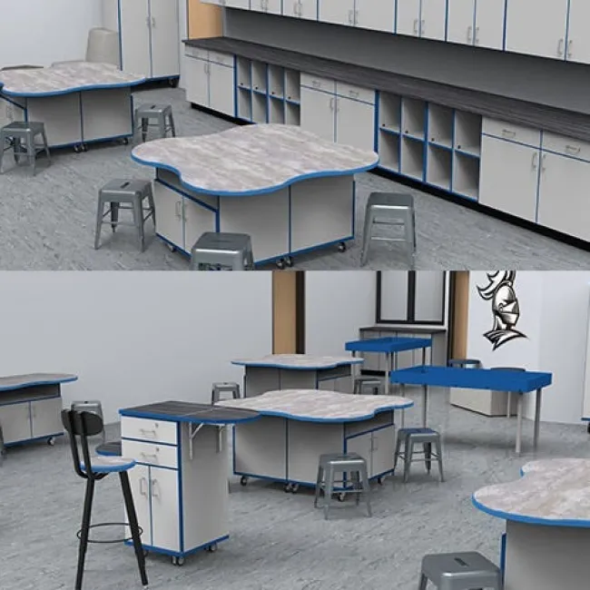 WB Mfg Reflection Workstations^ Makerspace & Shop