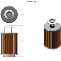 Ultra-Play Richmond Recycled Outdoor Trash Receptacle^ Trash & Recycling Bins
