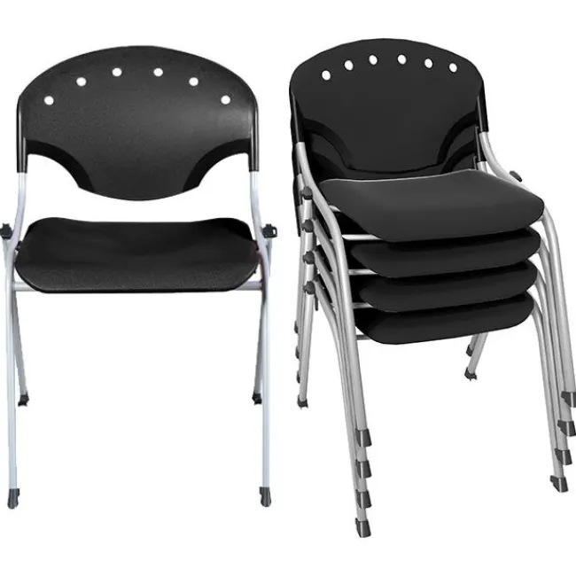 Regency Office Products Rico Stack Chair Package^ Plastic Stacking Chairs