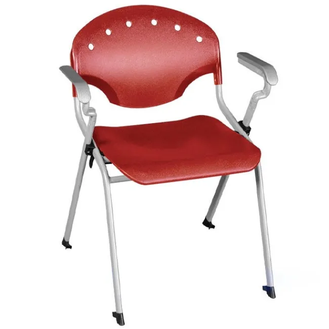 Regency Office Products Rico Stack Chair with Casters Package^ Plastic Stacking Chairs
