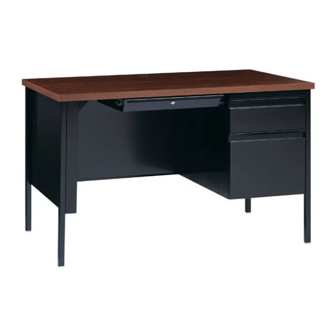 Hirsh Industries Right Hand Single Pedestal Desk - 48" W x 30" D^ Teacher Desks|Instructor Desks