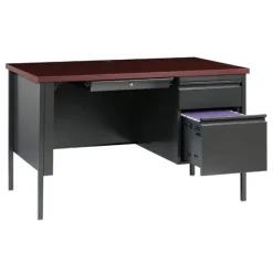 Hirsh Industries Right Hand Single Pedestal Desk - 48