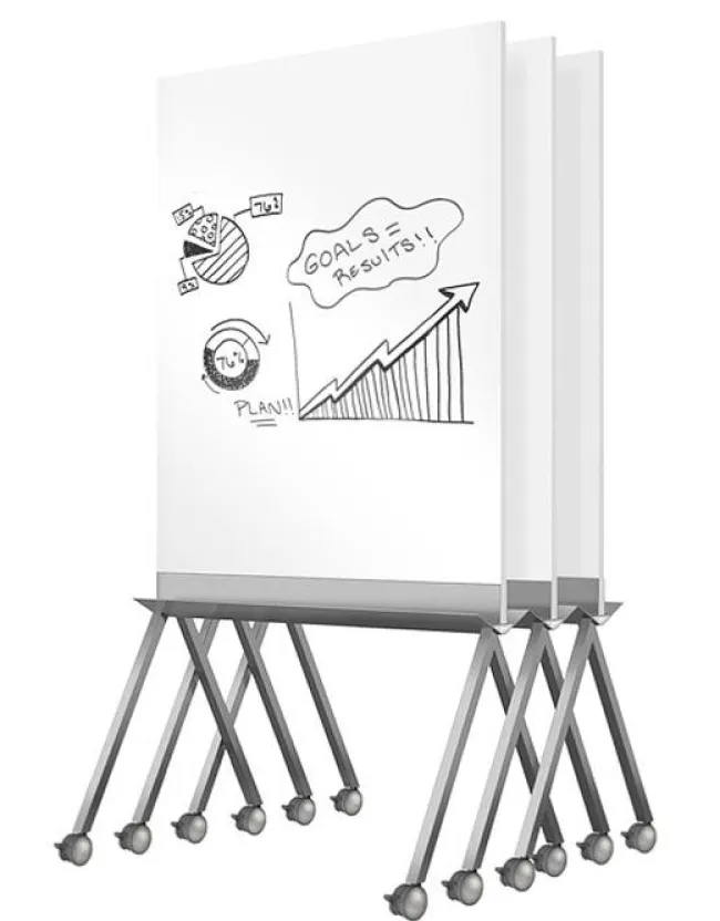 Ghent Roam Mobile Whiteboard^ Mobile Reversible Boards