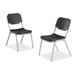 Iceberg Rough N Ready Stack Chair - 4 Pack^ Plastic Stacking Chairs