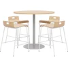 KFI Seating Round Bar Height Table with JIVE Bar Stools^ Cafe Table & Chair Sets|Breakroom & Café