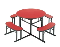 Barricks Round Cafeteria Bench Tables^ Cafeteria|Cafeteria Tables