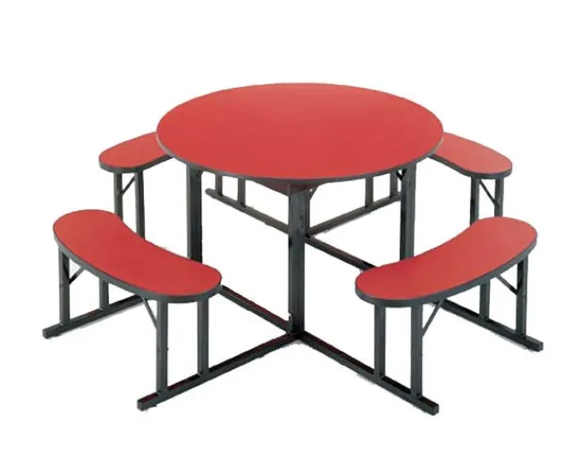 Barricks Round Cafeteria Bench Tables^ Cafeteria|Cafeteria Tables