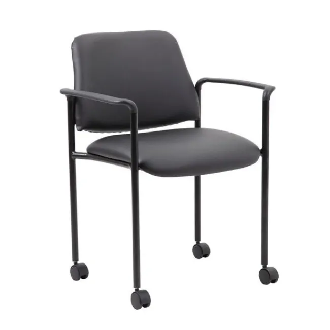 Boss Round Conference Table Set w/ 4 Guest Chairs with Casters^ Conference Table & Chair Packages