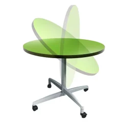 Allied Round Dry Erase Nest and Fold Café Tables^ Dry Erase|Dry Erase Desks