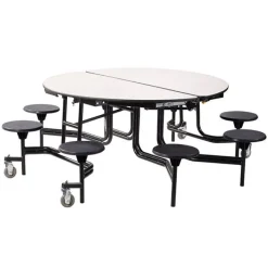 National Public Seating Round Mobile Stool Cafeteria Tables^ Cafeteria|Cafeteria Tables