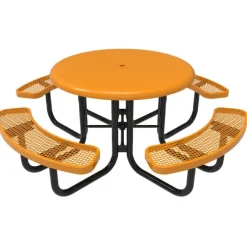 MyTCoat Round Solid Top Portable Picnic Tables^ Picnic Tables|Outdoor Picnic