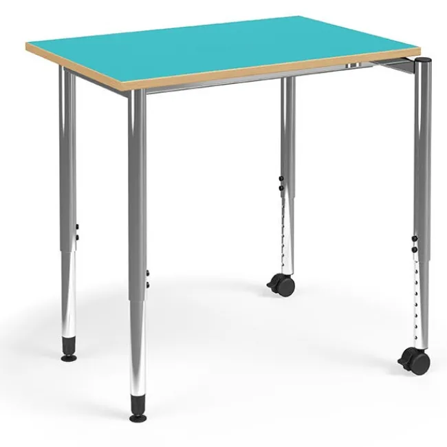 KI Ruckus Adjustable Height Stacng Desks^ Open Front School Desks