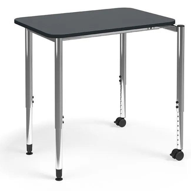 KI Ruckus Adjustable Height Stacng Desks^ Open Front School Desks