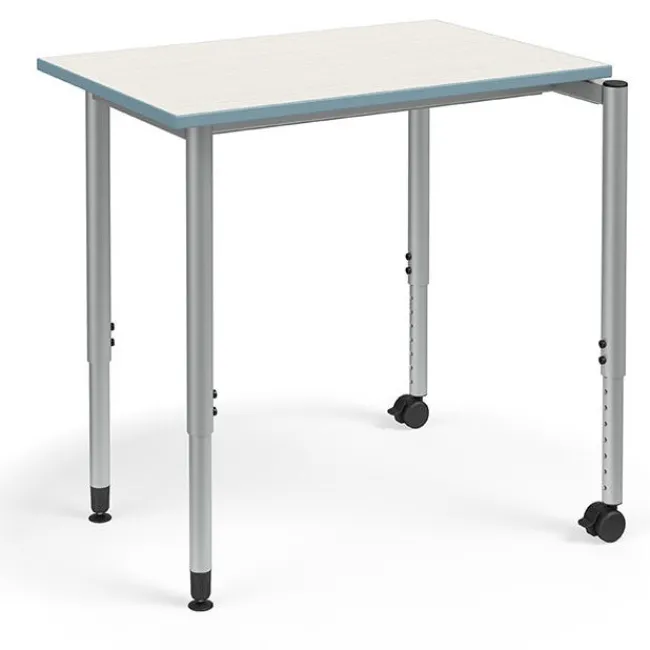 KI Ruckus Adjustable Height Stacng Desks^ Open Front School Desks