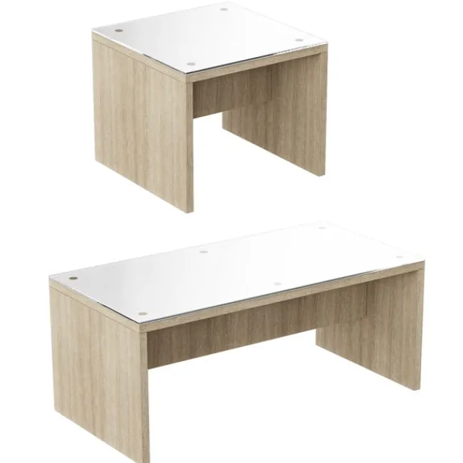 NDI Office Furniture Ryker Glass Top Tables^ Waiting & Reception