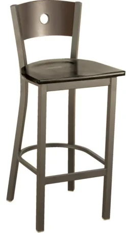 KFI Seating 3300 Series Cafe Barstool with Wood Seat and Back by KFI^ Cafe Stools|Stools