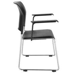 National Public Seating 8700 Series Cafetorium Plush Vinyl Arm Chair^ Padded Stack Chairs