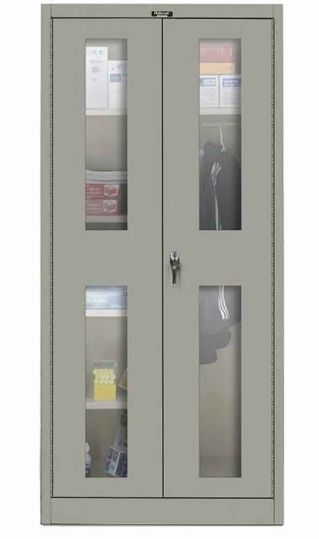 Hallowell 400 Series Combination Cabinet w/ Safety View Door (36'' W x 18'' D x 72'' H)^ Wardrobe Cabinets