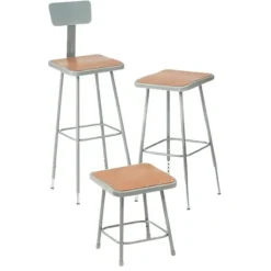 National Public Seating 6300 Series Square Seat Science Lab Stools^ Stools|Stools