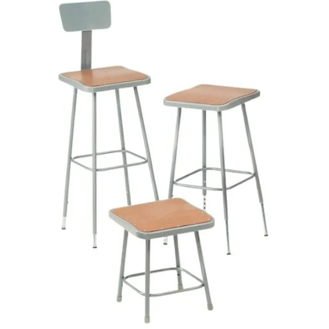National Public Seating 6300 Series Square Seat Science Lab Stools^ Stools|Stools