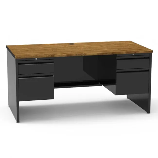 Virco 53 Series Teacher Desk w/ Double Pedestal^ Teacher Desks|Instructor Desks