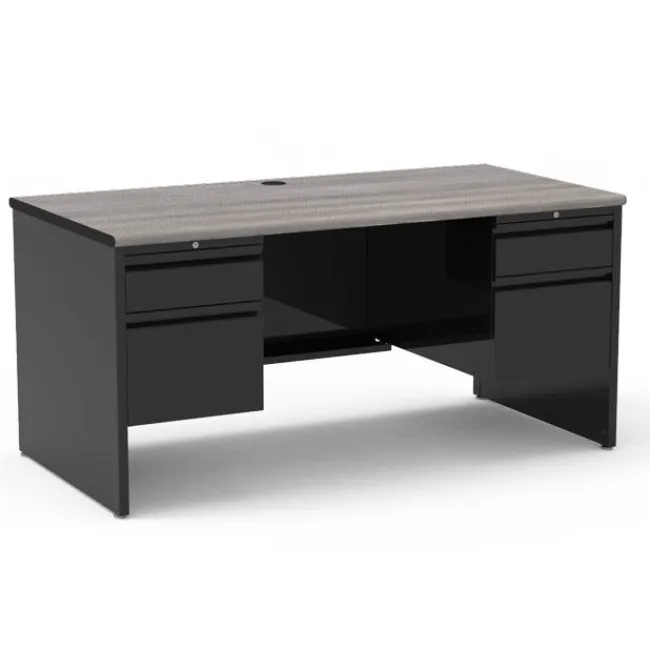 Virco 53 Series Teacher Desk w/ Double Pedestal^ Teacher Desks|Instructor Desks