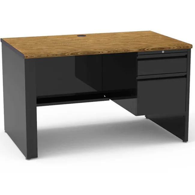Virco 53 Series Teacher Desk w/ Single Pedestal^ Teacher Desks|Instructor Desks