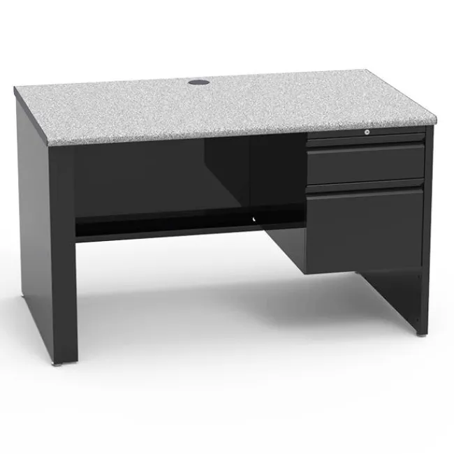 Virco 53 Series Teacher Desk w/ Single Pedestal^ Teacher Desks|Instructor Desks