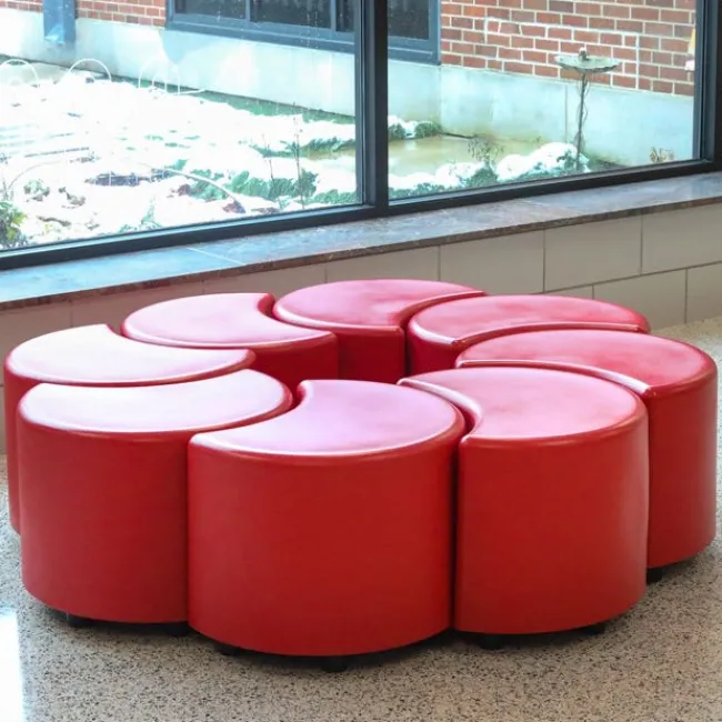 Tenjam Session Crescent Plastic Stool Seating^ Soft Seating|Flexible Seating