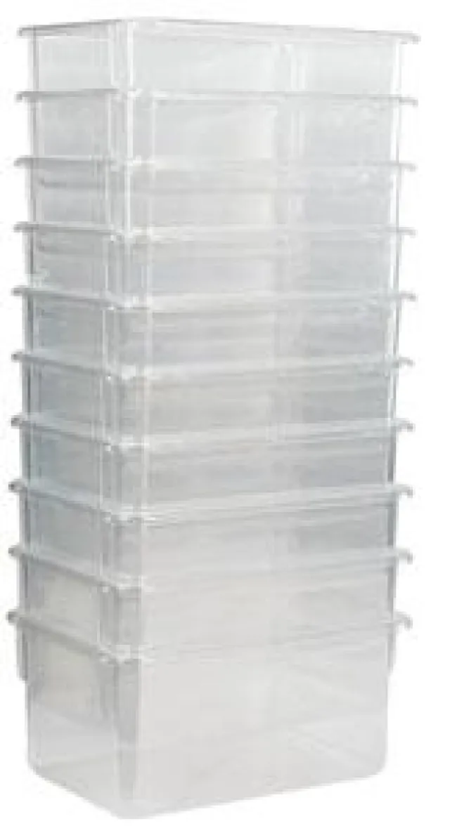 TotMate Set of 10 Translucent Trays (7-3/4'' W x 5-1/8'' H x 11-1/4'' D)^ Cubbies