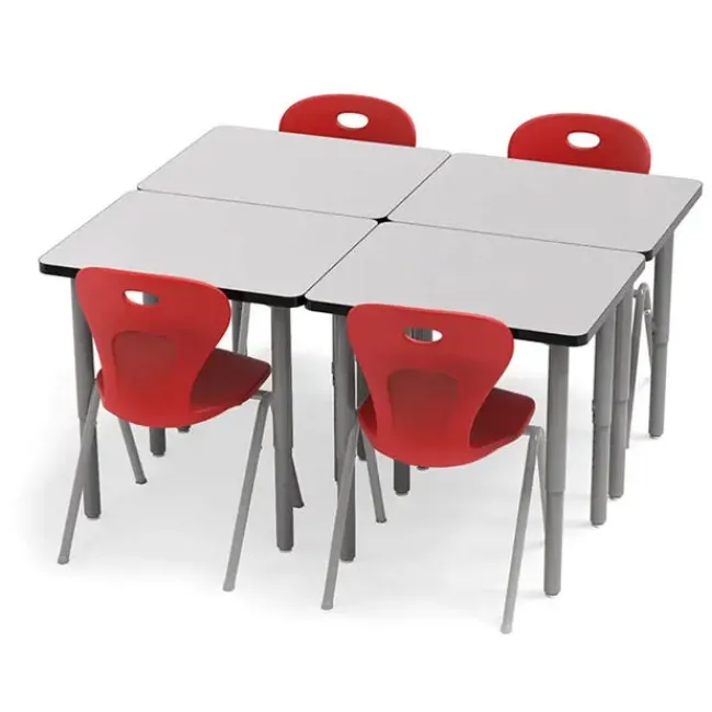Allied Set of 24 Velocity Rectangle Desks & 24 Oracle 4-Leg Chair Package^ Desk & Chair Packages|Classroom Desks & Chairs