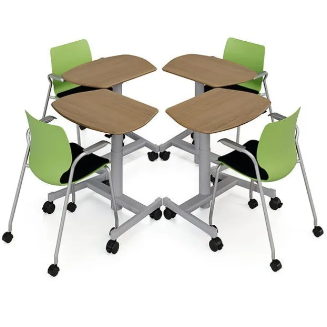 Smith System Silhouette Sit + Stand Student Desks^ Stand-Up Student Desks|Open Front School Desks