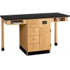 Diversified Spaces Single Face Science Service Island^ Science Workstations