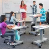 Luxor Sit and Stand Student Desk - Crank^ Stand-Up Student Desks