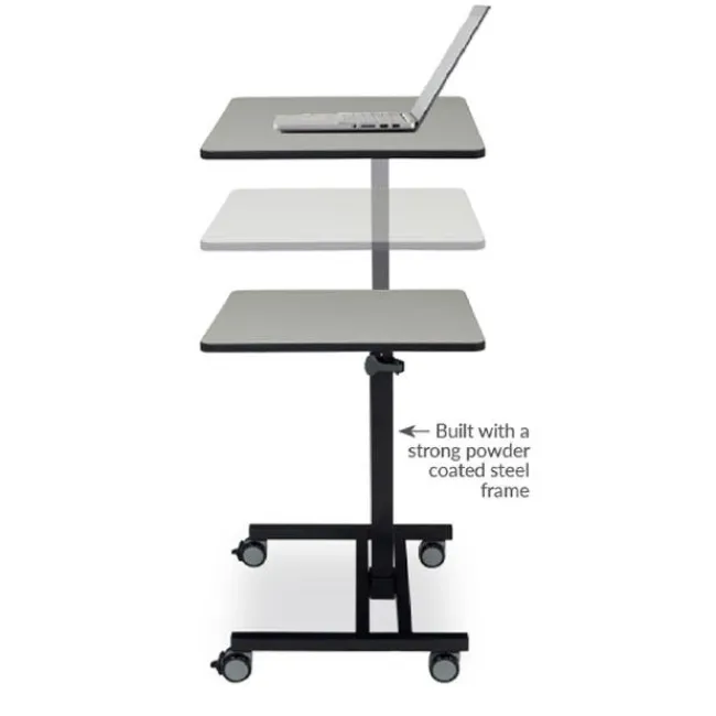National Public Seating Sit+Stand Student's Desk (26" x 21")^ Stand-Up Student Desks