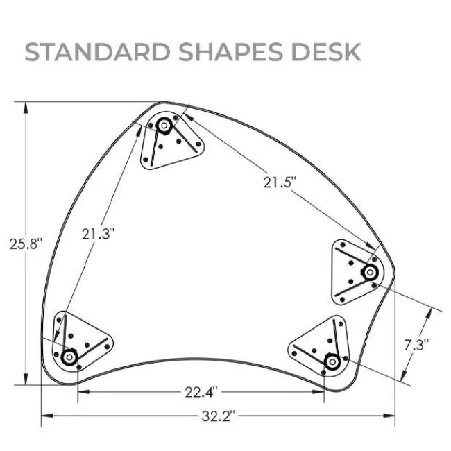Mooreco Small Shapes Desk + Hierarchy 4-Leg Chair Bundle Set^ Desk & Chair Packages|Classroom Desks & Chairs
