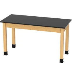 Diversified Spaces Solid Phenolic Resin Top Hardwood Science Table (36'' D X 54'' W)^ Science|Science Tables