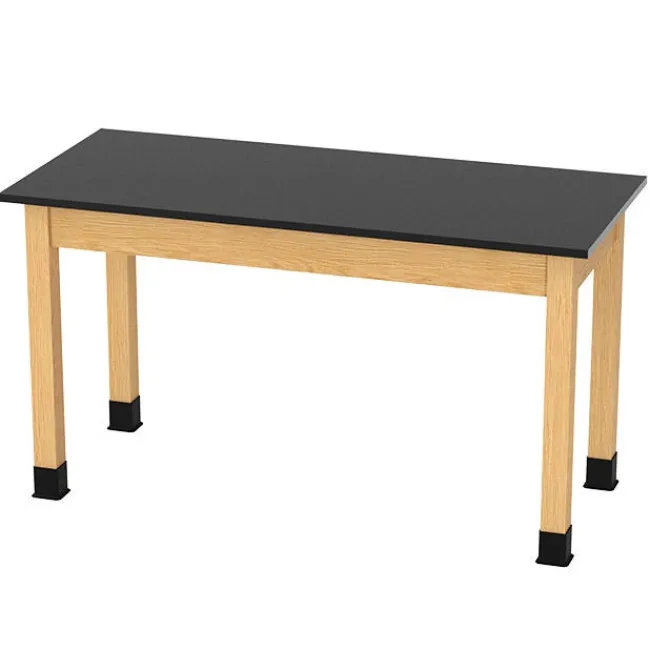 Diversified Spaces Solid Phenolic Resin Top Hardwood Science Table (36'' D X 54'' W)^ Science|Science Tables