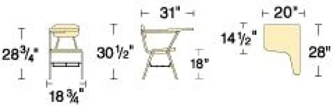 Virco Solid Plastic Chair Desk w/ Bookrack^ Combo Chair Desks