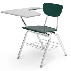 Virco Solid Plastic Chair Desk w/ Bookrack^ Combo Chair Desks