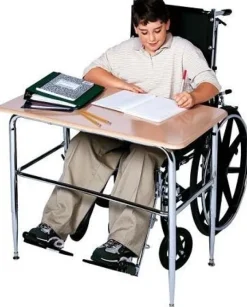 Scholar Craft 5/8'' Solid Plastic Top Open Front ADA Compliant Student Desk^ Ada & Wheelchair Desks|Open Front School Desks