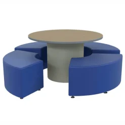 Marco Group Sonik Round Table & Soft Seating Packages^ Dry Erase|Activity Table & Chair Packages
