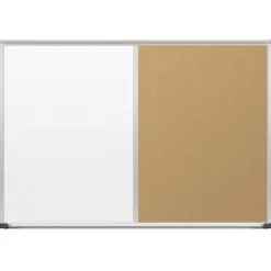 Best-Rite Split Vision Combination Markerboard & Corkboard^ Combination Boards