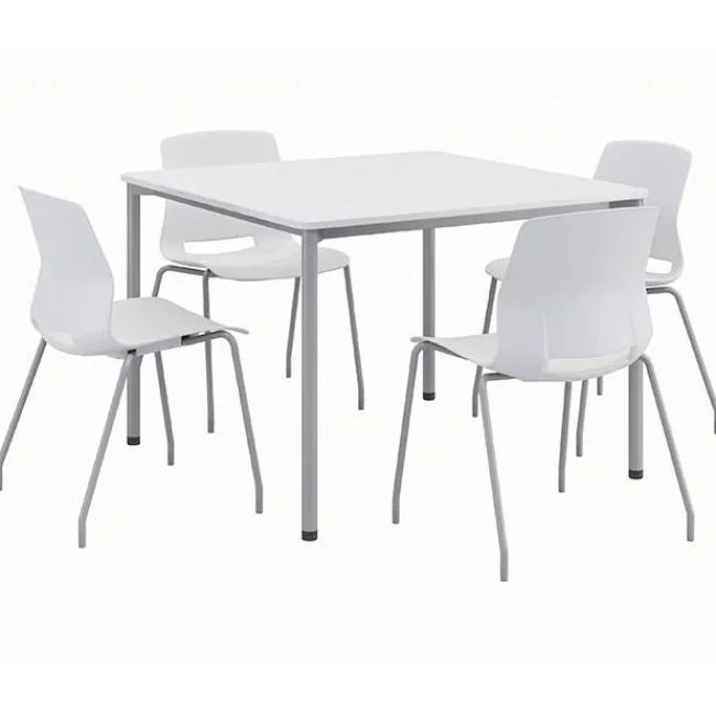KFI Seating Spright Table & Lola Chair Set w/ Glides^ Cafe Table & Chair Sets|Cafe Tables