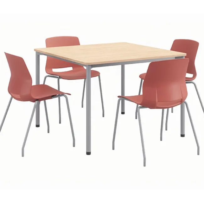 KFI Seating Spright Table & Lola Chair Set w/ Glides^ Cafe Table & Chair Sets|Cafe Tables