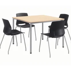 KFI Seating Spright Table & Lola Chair Set w/ Glides^ Cafe Table & Chair Sets|Cafe Tables