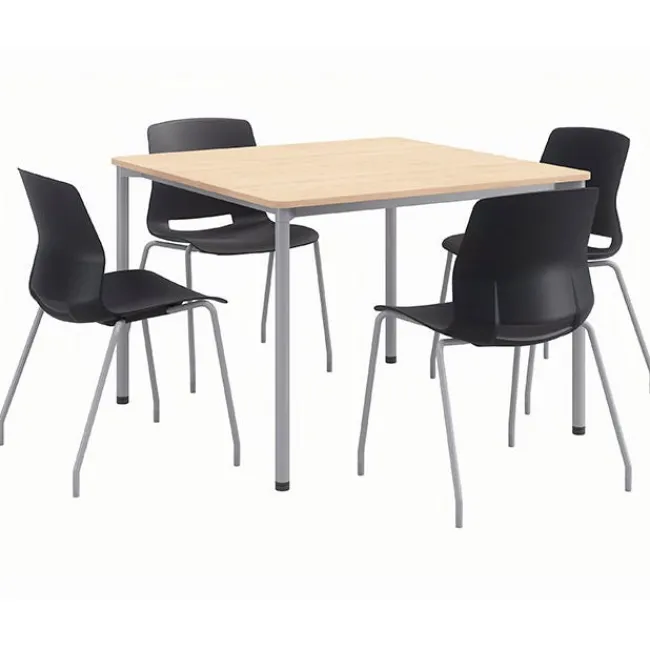 KFI Seating Spright Table & Lola Chair Set w/ Glides^ Cafe Table & Chair Sets|Cafe Tables